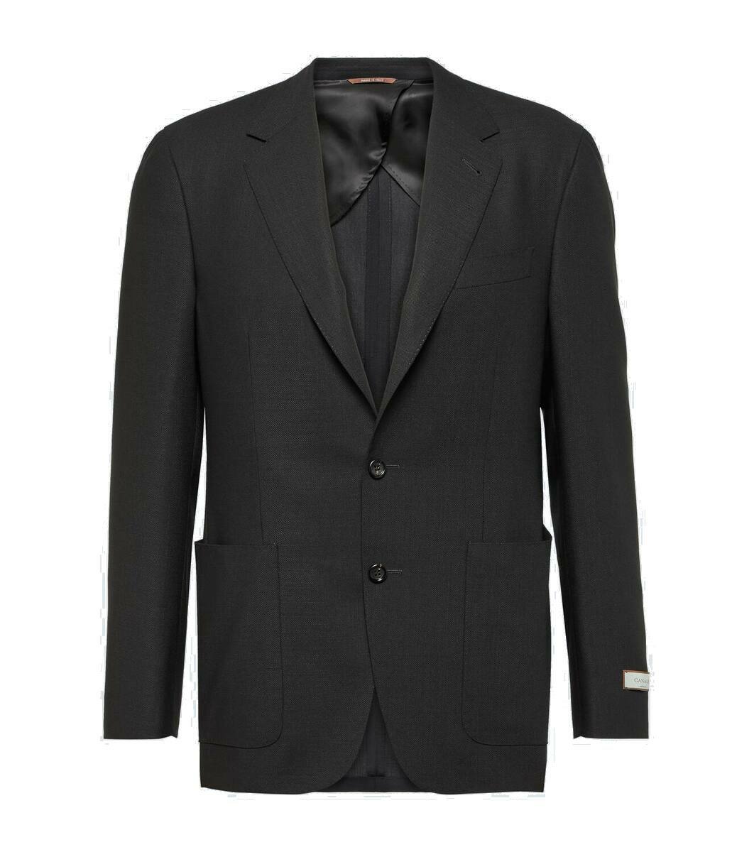 Canali Single-breasted wool blazer Canali