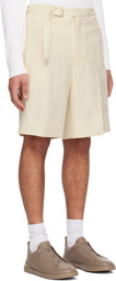 ZEGNA Off-White Cinch Shorts