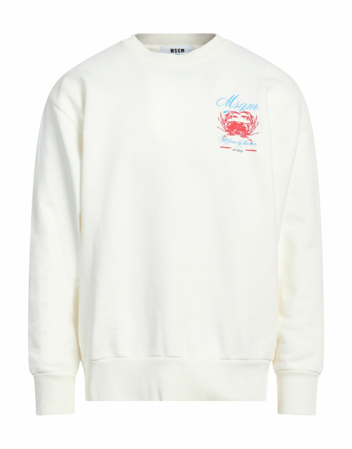 Msgm Mens Sweatshirt in White