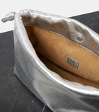 Loewe Flamenco Medium metallic leather bucket bag