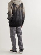 Off-White - Dégradé Brushed Mohair-Blend Zip-Up Hoodie - Neutrals