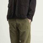 Drake's Men's Twill Fatigue Trousers in Khaki