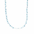 Timeless Pearly Men's Evil Eye Necklace in Blue