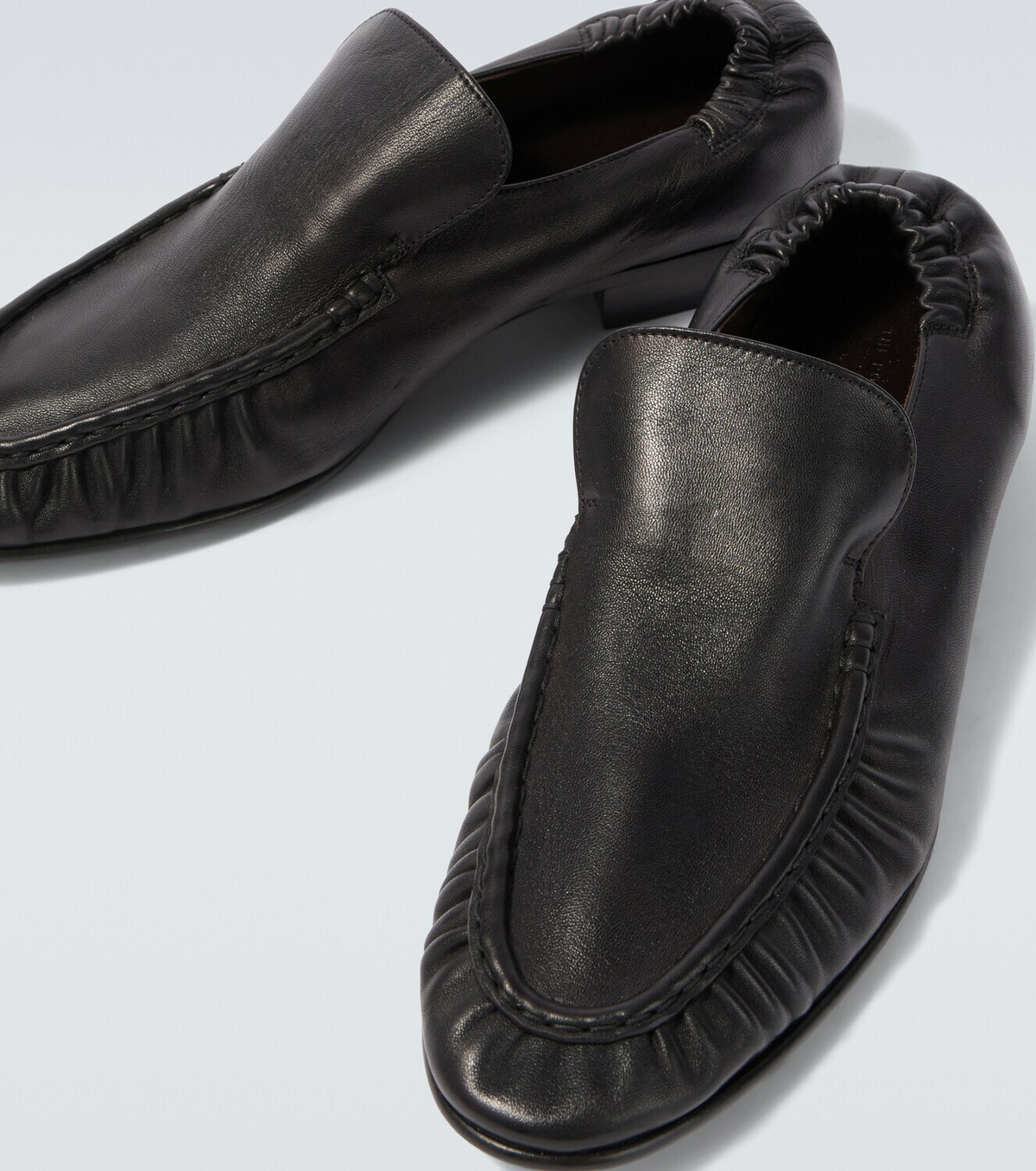 The Row Soft Two leather loafers