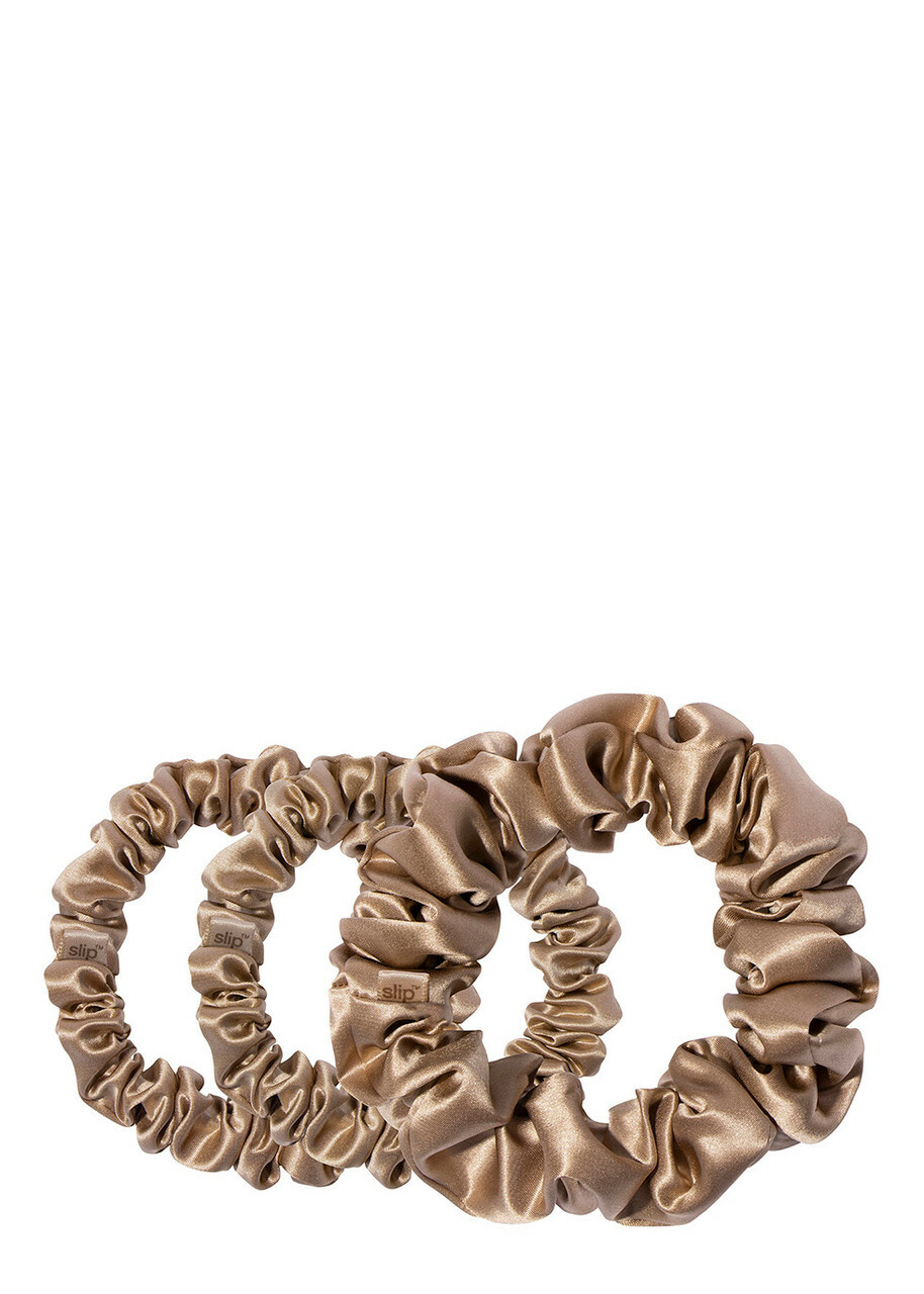 Slip Silk Assorted Scrunchies - Light Brown