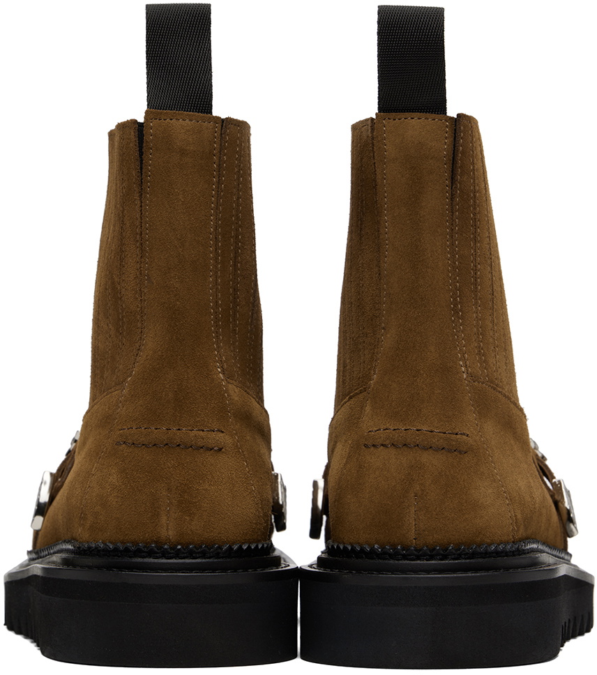 Toga Virilis Brown Suede Chelsea Boots