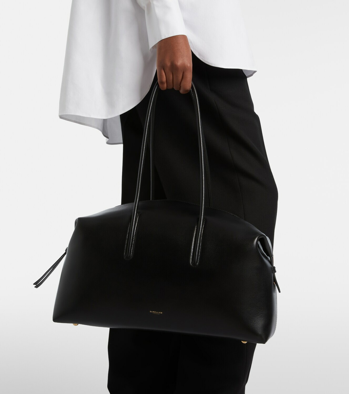 DeMellier Stockholm Large suede top-handle bag