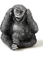 BUCCELLATI - Hear-No-Evil Monkey Silver Ornament