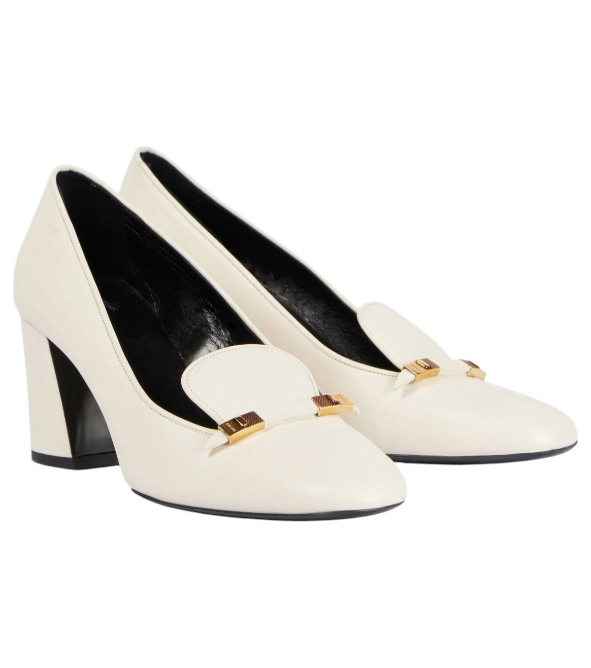 Khaite Elio leather loafer pumps Khaite
