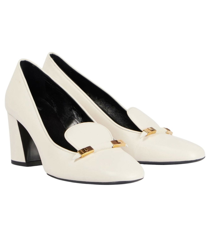 Photo: Khaite Elio leather loafer pumps