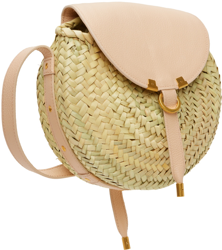 Chloé Beige & Pink Marcie Basket Bag Chloe