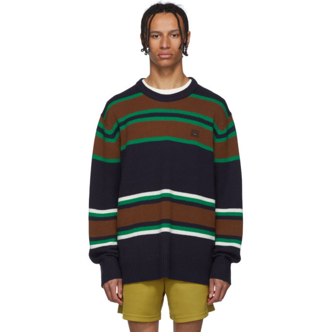 Photo: Acne Studios Navy Striped Nimah Sweater