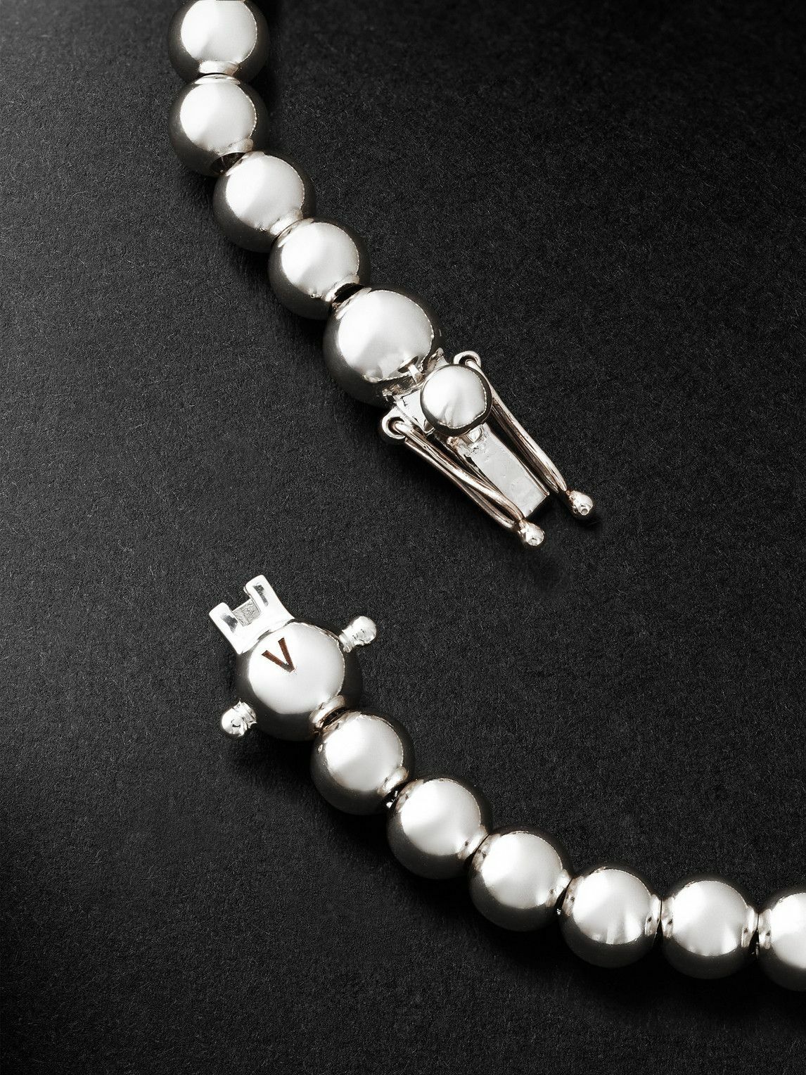 PATTARAPHAN - Baby Cycle Rhodium-Plated Sterling Silver Chain Bracelet - Silver