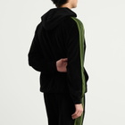 Needles Men's Velour Track Hoodie in Black