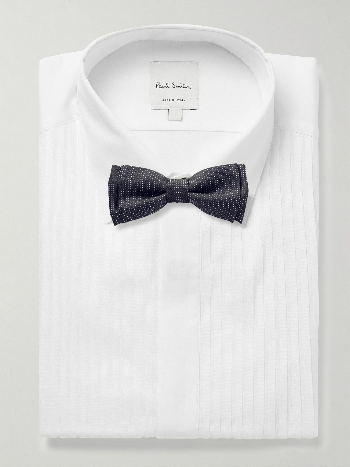 Paul Smith - Bib-Front Double-Cuff Cotton-Poplin Tuxedo Shirt - White