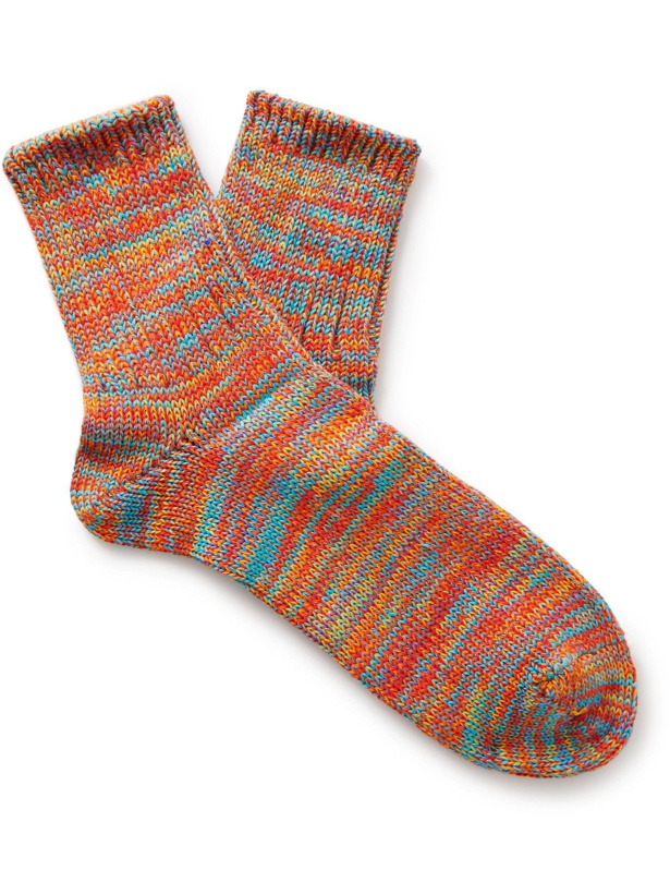 Photo: Anonymous ism - Ribbed Cotton-Blend Socks