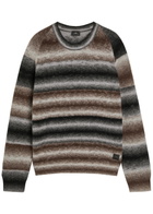 PS Paul Smith Striped Merino Wool-blend Jumper Black