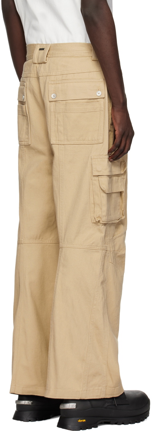 C2H4 Beige Construction Cargo Pants