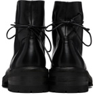 Marsèll Black Calzone Soft Pebbled Leather Boots