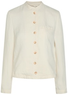 Emporio Armani Woven Jacket Cream