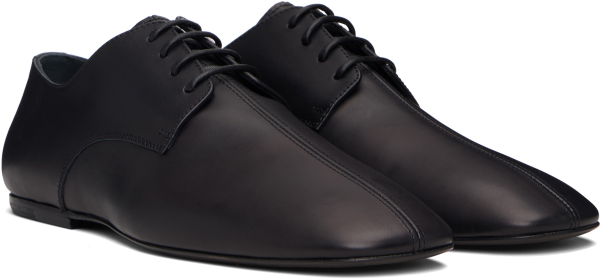 Dries Van Noten Black Leather Derbys