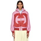 Gucci Pink GG Logo Track Jacket