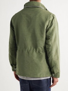 NN07 - Brushed-Jersey Field Jacket - Green