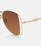Aquazzura Malibu oversized sunglasses