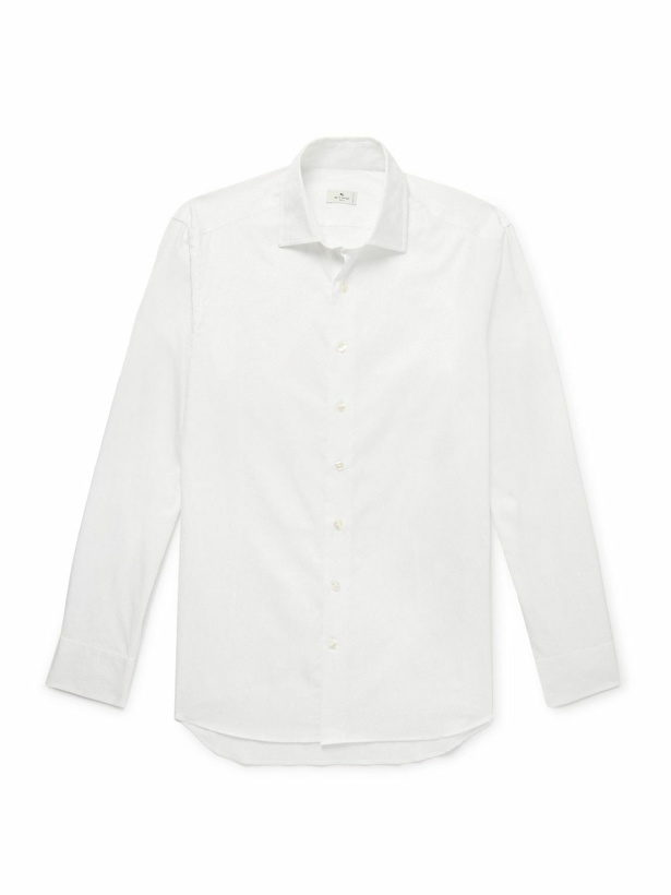 Photo: Etro - Paisley-Jacquard Cotton and Lyocell-Blend Shirt - White