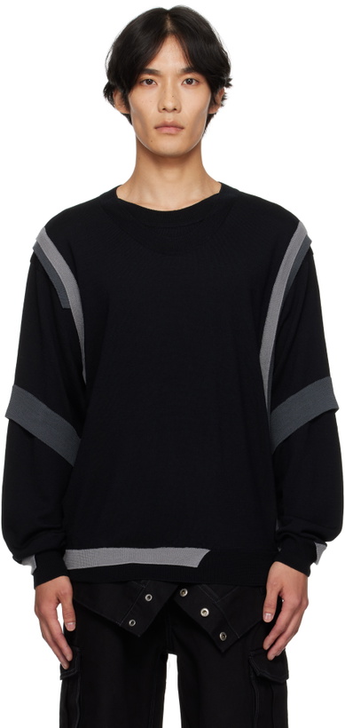 Photo: Andersson Bell Black Layered Crewneck Sweater