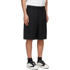 Y-3 Black Wool Tailored Shorts