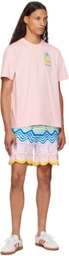 Casablanca Pink L'Arc Coloré T-Shirt