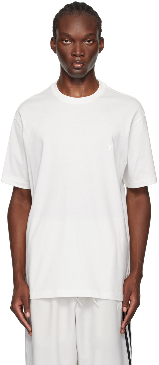 Y-3 White Graphic T-Shirt Y-3
