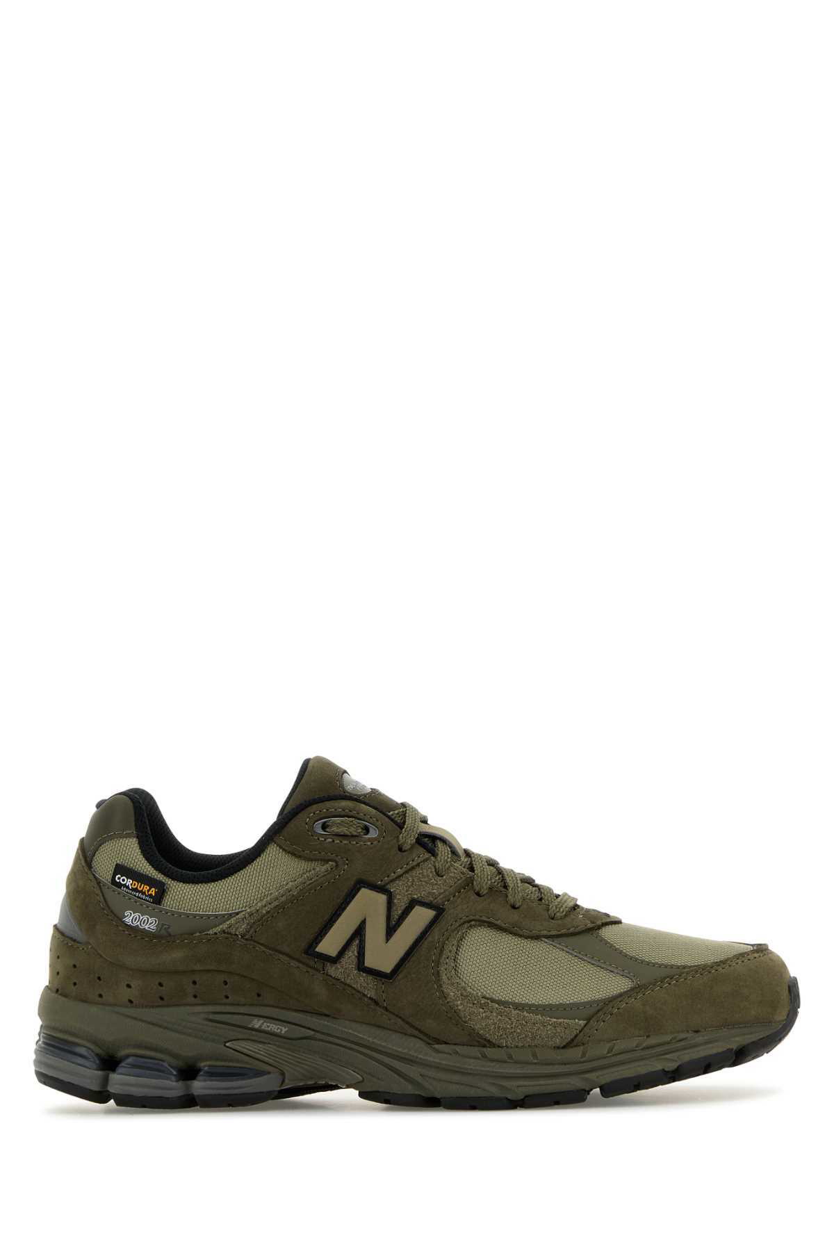 スニーカー New Balance Army Green Suede And Mesh 2002R Sneakers New Balance Army Green Suede And Mesh 2002r Sneakers New Balance