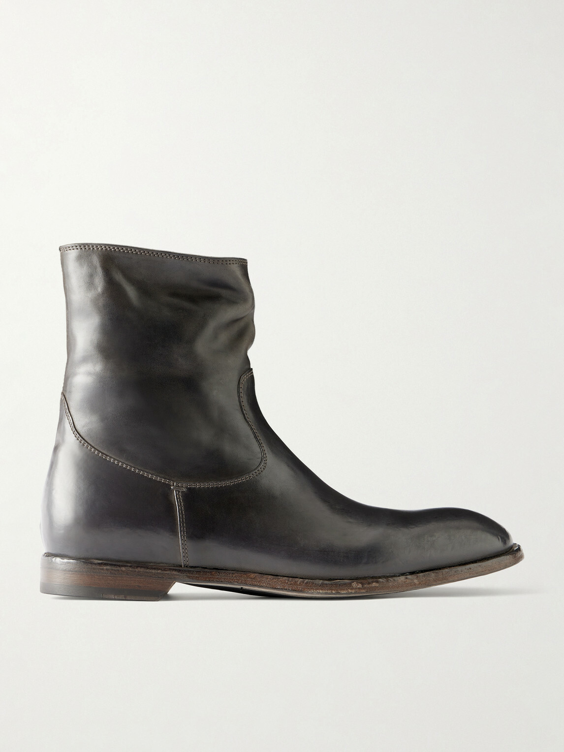 Officine Creative - Leather Biker Boots - Black