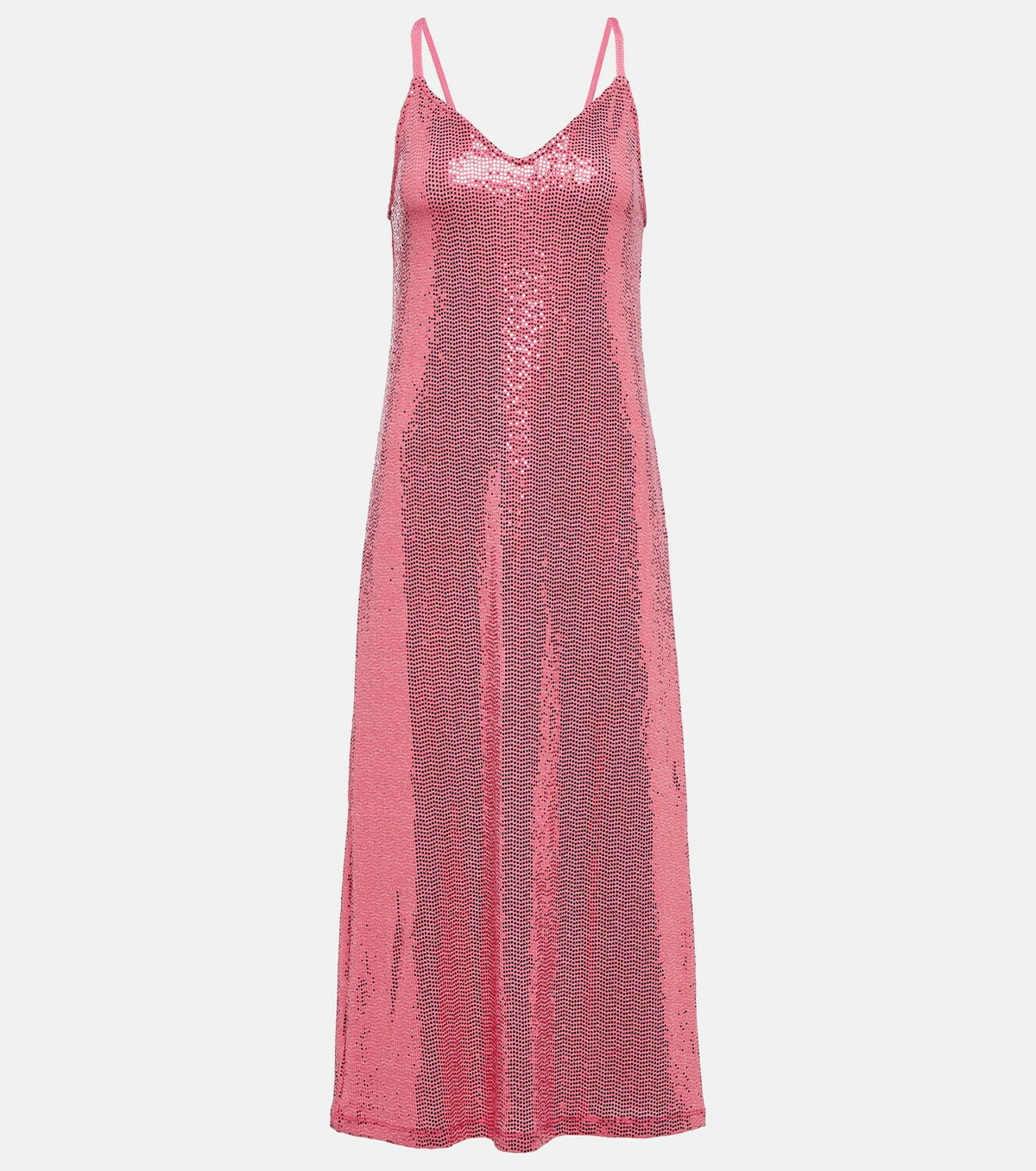 Dodo Bar Or Sequined slip midi dress