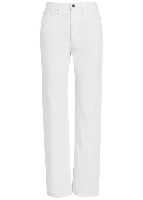 Photo: Toteme Classic Cut Straight-leg Jeans Off White