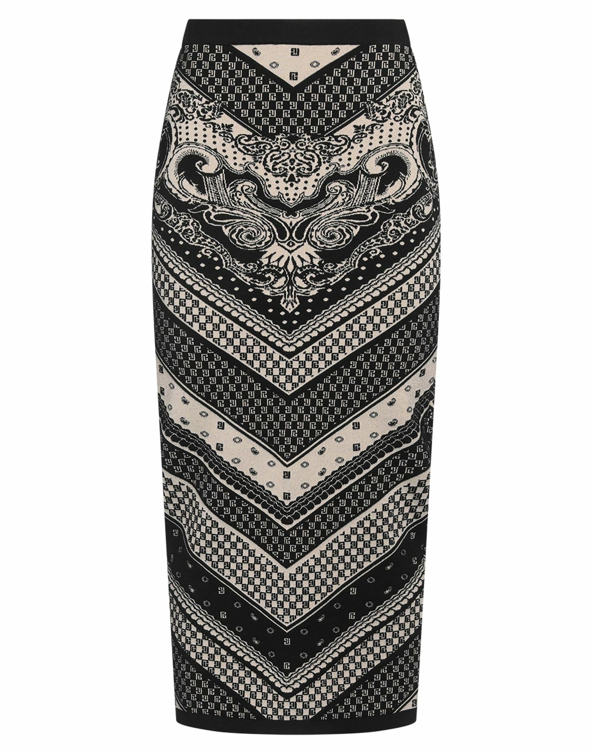 Balmain Womens Midi skirt in Black