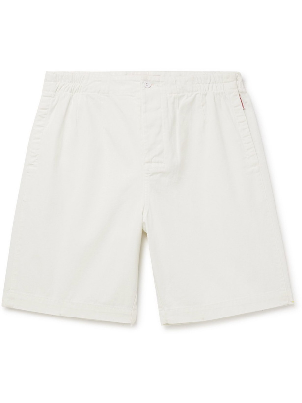 Photo: ORLEBAR BROWN - Canton Cotton and Linen-Blend Shorts - White