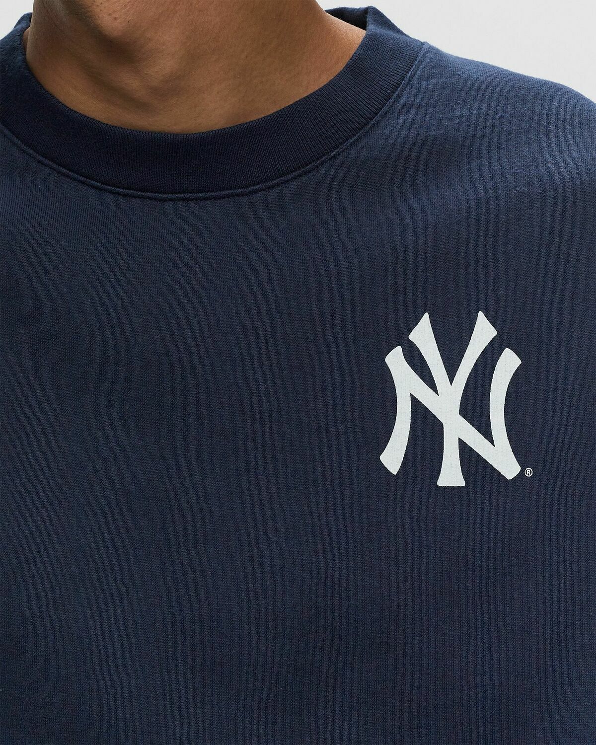 Sporty & Rich Yankees Serif Crewneck Blue Sweatshirts Sporty & Rich