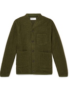 Universal Works - Slim-Fit Wool-Blend Fleece Cardigan - Green