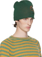 Andersson Bell Green Embroidery Jacquard Beanie