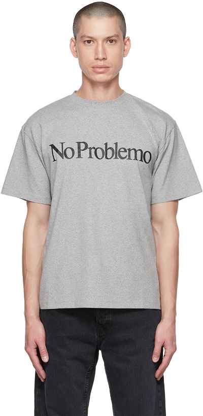 Photo: Aries Gray 'No Problemo' T-Shirt