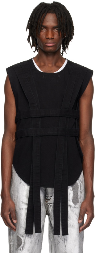 Photo: KUSIKOHC Black Straps Vest