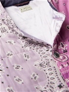 KAPITAL - Quilted Patchwork Bandana-Print Padded Cotton Jacket - Purple