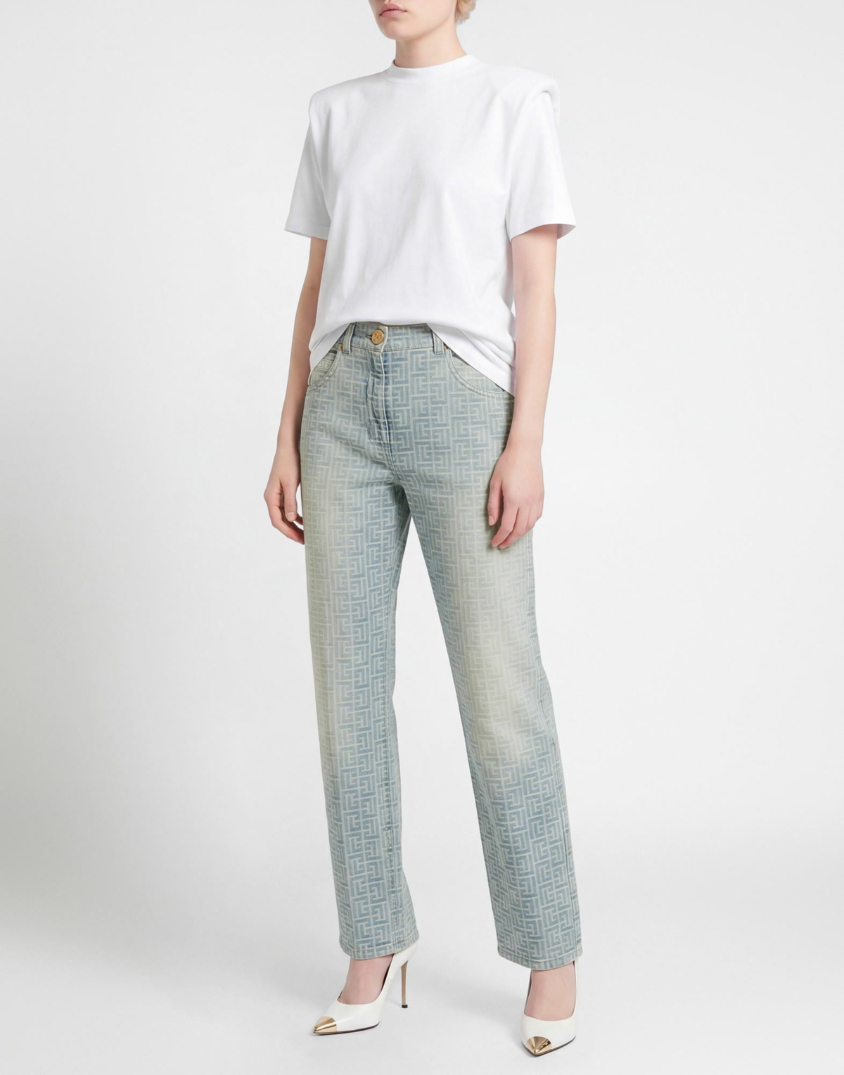 Balmain Womens Jeans in Blue