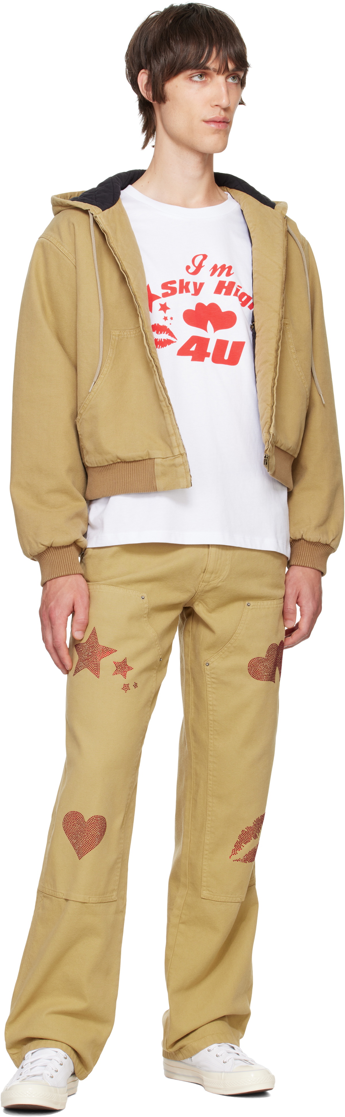 Sky High Farm Workwear White 'Sky High 4 U' T-shirt