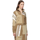 adidas Originals by Danielle Cathari Beige Deconstructed Track Jacket