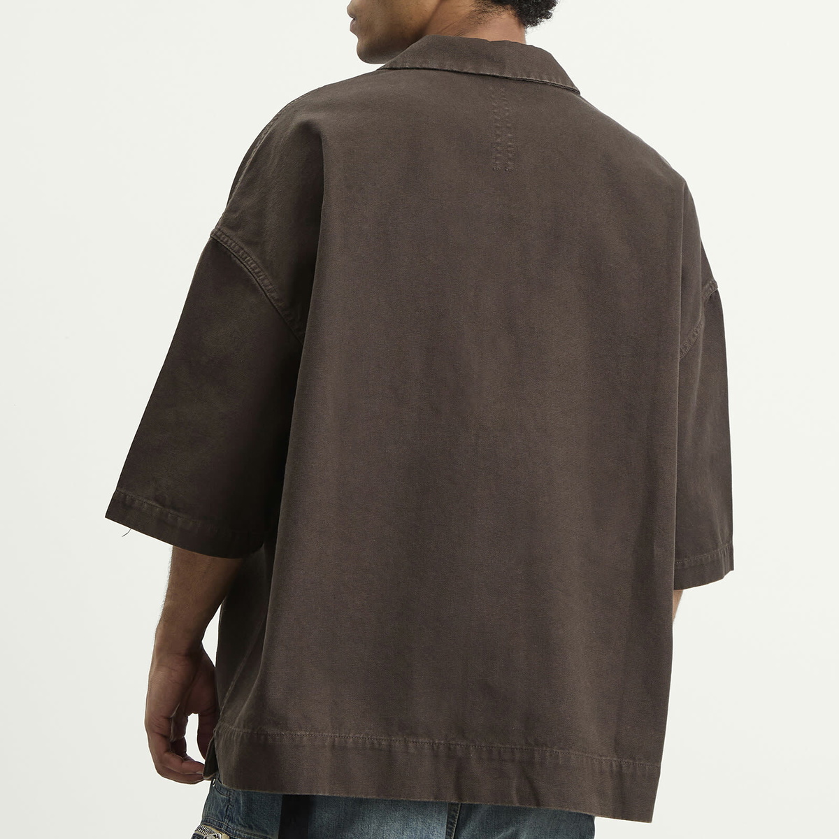Rick Owens DRKSHDW Men's Magnum Tommy Shirt in Dark Dust Rick