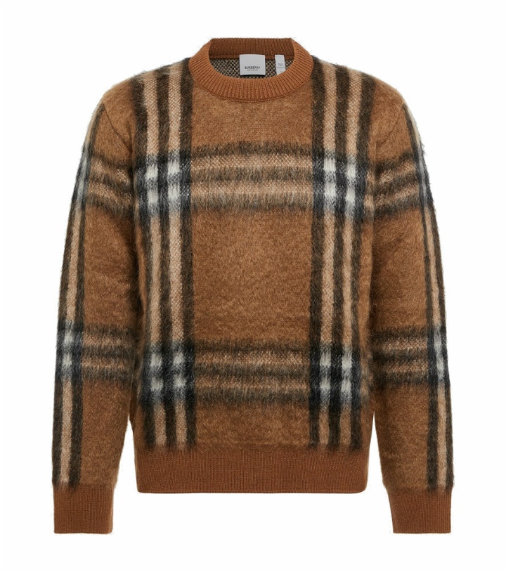 Photo: Burberry - Vintage Check wool-blend sweater